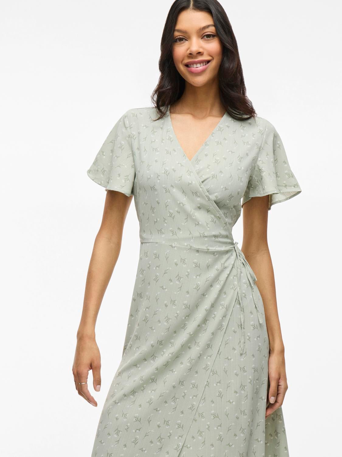 VILOVIE Midi Dress - Desert Sage - VERO MODA & VILA Bergvik
